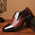 Elegant Breathable Leather Oxfords for Men - Stylish Formal Dress Shoes Perfect for Office, Parties, and Weddings with Comfortable Rubber Outsole and Lace-up Closure